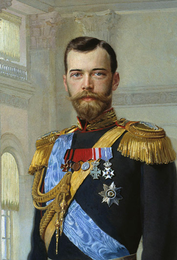 Император Николай II. Портрет 1900 г. `(фрагмент), художник Эрнест Липгарт