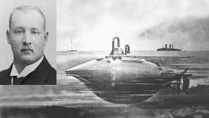 Избретатель подлодок А.С. Боткин (1866–1936) и его подлодка «Челим»